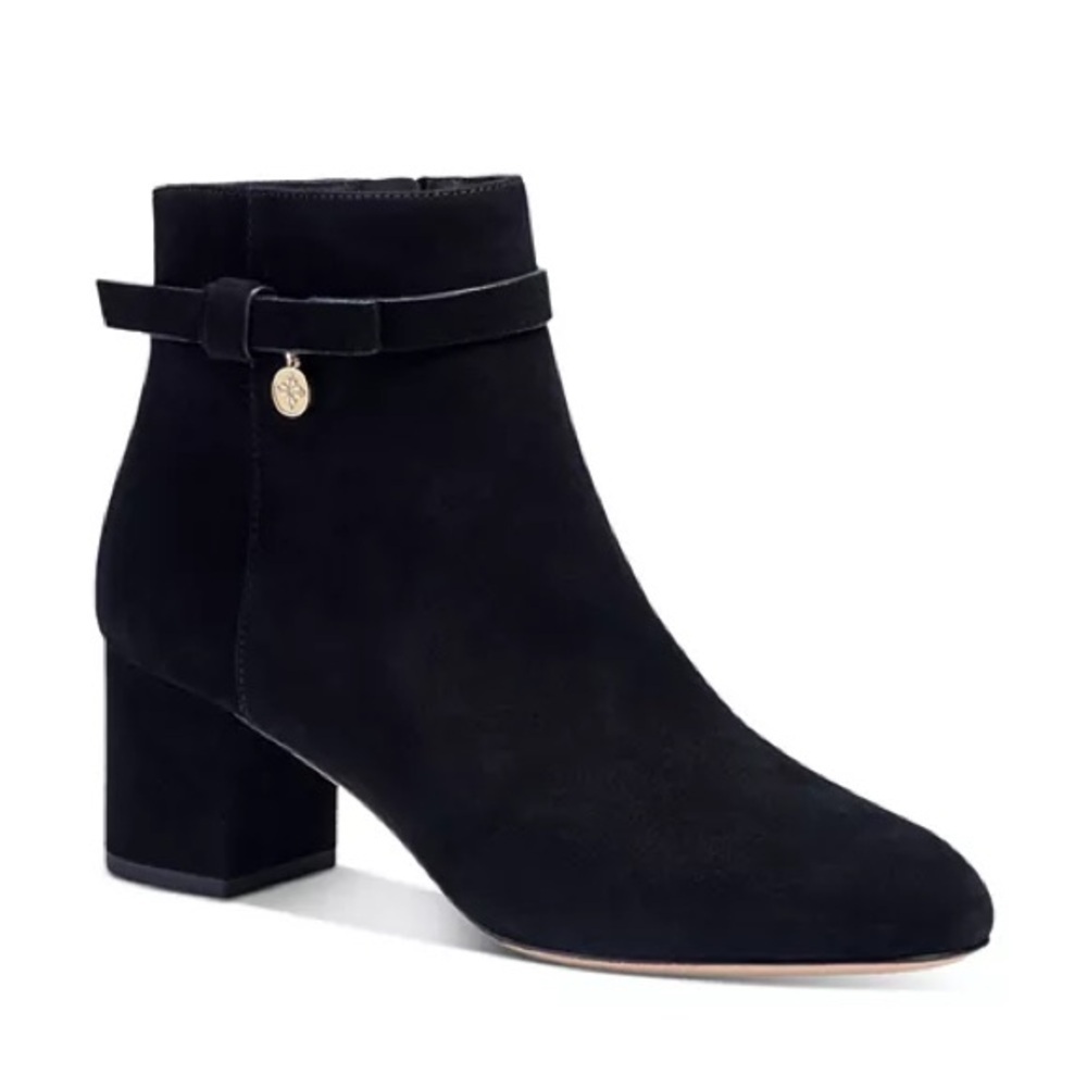 Kate Spade New York
Women's Delina Buckled Booties
Black Suede/Gold Hardware
9.5